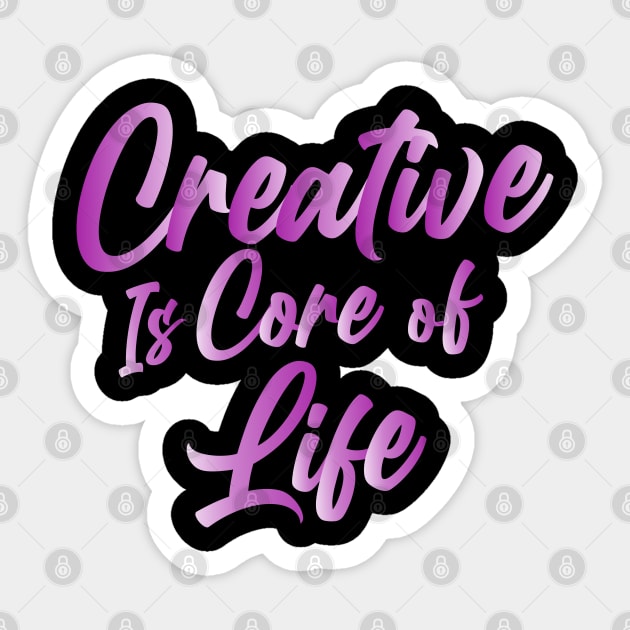 Creative core Sticker by beanbeardy